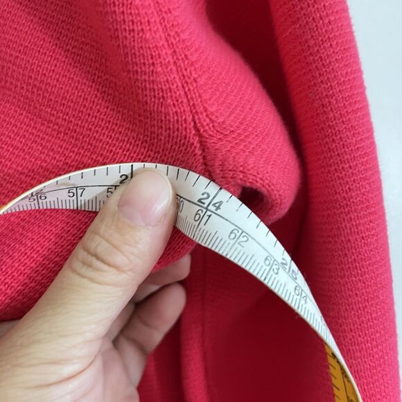 Talbots Long Cardigan Sweater Women's Sz XL Open Front Heathered Red - Picture 7 of 7